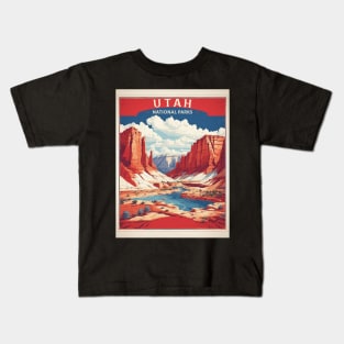 Utah  United States of America Tourism Vintage Poster Kids T-Shirt